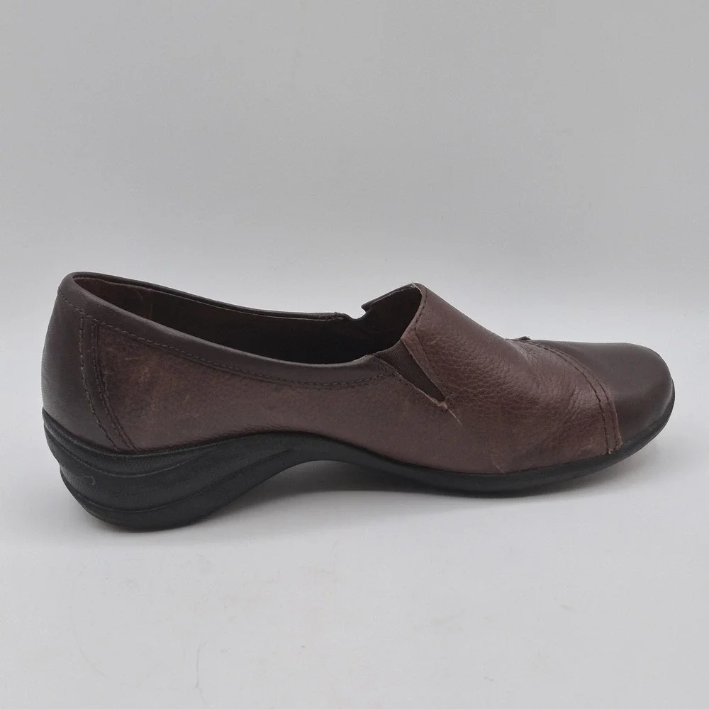 Hush Puppies Shoes Womens Size 6.5‎ Brown Leather Slip-On Comfort g Zero Loafer - Picture 2 of 14